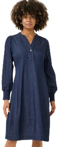 CULTURE CUarpa Damen Kleid Baumwolle blau blau