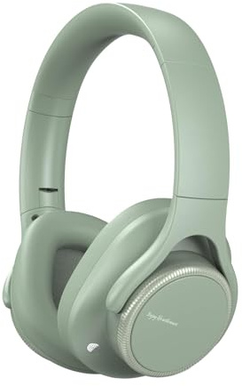 Active Noise Cancelling Headphones Wireless Over Ear Bluetooth ANC & ENC Noise Cancelling Headset On Ear Headphones, Up to 50hr Playtime, Foldable, Comfort Fit for Home Office/Travel/Study/Gaming