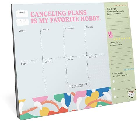 Em & Friends Struggle Is Real Weekly Desktop Planner