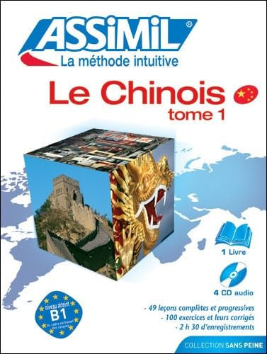 Le Chinois sans Peine - Tome 1 ; Livre + CD Audio (x4)