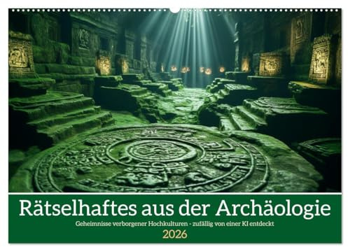 Rätselhaftes aus der Archäologie (Wandkalender 2026 DIN A2 quer), CALVENDO Monatskalender: Geheimnisse verlorener Zivilisationen - von einer KI entdeckt (CALVENDO Wissenschaft)