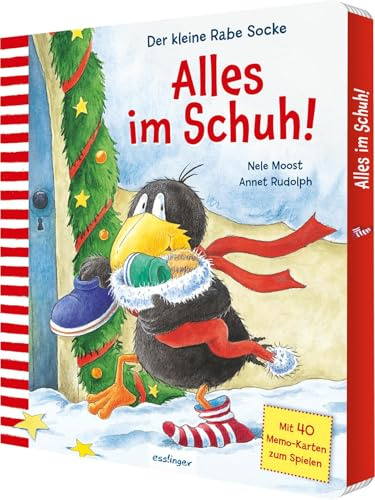 Der kleine Rabe Socke: Alles im Schuh! Mit Memo-Spiel: Nikolaus- und Weihnachts-Pappebuch ab 3 Jahren