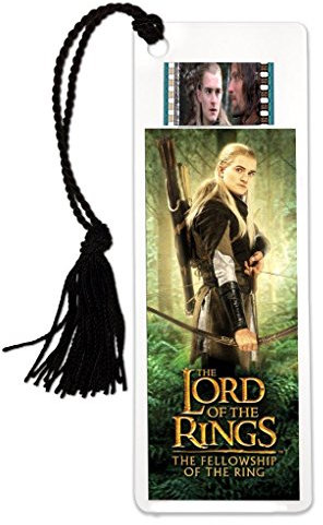 Legolas Lesezeichen – Herr der Ringe – Fellowship of The Ring – mit echtem Clip von 35 mm Film aus Herr der Ringe Filme