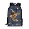 HUGS IDEA Under Animal Bedruckter Kinder-Schulranzen, Blau, Pocket Cat 4, L, Kinderrucksack