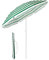 Sekey® 1.6m Beach Umbrella with Cover, Portable Tilting Garden Parasol Umbrella, Sun Parasol for Beach/Pool/Patio, Round Sunscreen UV20+ Green and White
