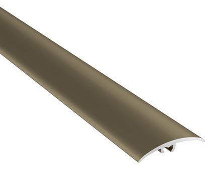 Übergangsprofil 30 x 5,4 mm | Aluminiumprofil 3 in 1 | Übergangsleiste Ausgleichsprofil Abschlussprofil Höhenausgleich Aluprofil Titan 930 mm