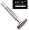 Parker's Semi Slant Rasierhobel und 5 Parker Premium Double Edge Rasierklingen – Satin Chrome