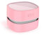 ODISTAR Desktop Vacuum Cleaner,Mini Table dust Sweeper Energy Saving, Cleaning Hairs,Crumbs,Computer Keyboard of Gifts for Kids (Pink)