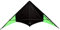 Wolkenstürmer® Dynamic Delta Speed Powerdrachen Neon Grün Zweileiner Lenkdrachen Carbonstangen
