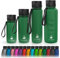 coolrhino Trinkflasche 650ml für Sport, Outdoor, Schule, Fitness & Kinder - Wasserflasche auslaufsicher und Bpa frei - Flasche für Kohlensäure geeignet (Rhino Forest green, 650ml)