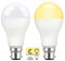 Dusk to Dawn Sensor Light Bulbs B22 12W LED Warm White 3000K, 1000LM, Auto on/Off Outdoor Light Bulbs BC Bayonet Cap, Twilight Bulbs for Porch Ceiling Lights, Security Lighting, Pack of 2
