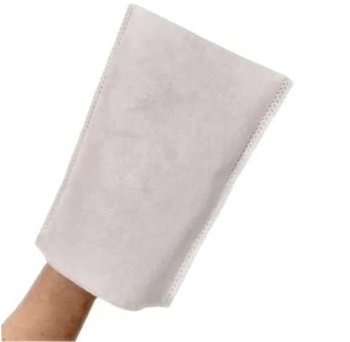ARCILIA - Gants de Toilette à Usage Unique - 150 x 210 - Blanc Lisse - Lot de (250)