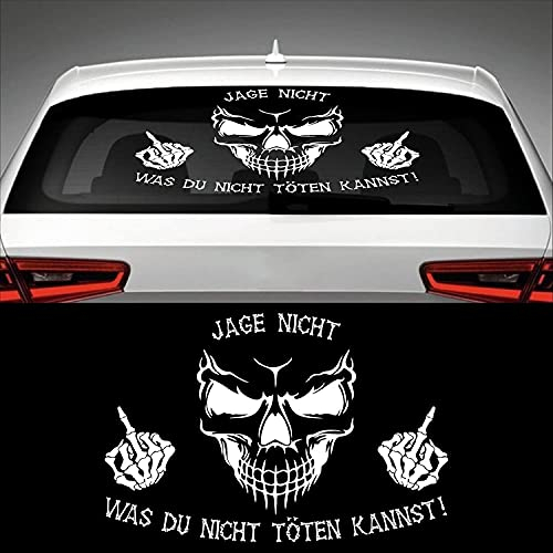 Sarahmi Jage Nicht was du Nicht töten Kannst Heckscheibenaufkleber 60,0 cm x 40,0 cm Auto Aufkleber JDM OEM Tuning Sticker Decal 30 Farben zur Auswahl