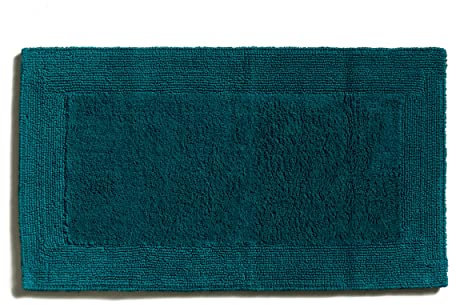 MÖVE Loft Getuftete Badematte 60 x 100 cm aus 100% Baumwolle, deep Lake