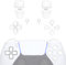 eXtremeRate Boutons Remplacement pour ps5 Manette BDM-010/020, Kit de Boutons D-Pad R1 R2 L1 L2 Triggers Share Options avec Outils pour ps5 Controller, Blanc