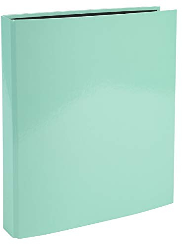 Exacompta 51563E Aquarel Ringbuch. Made in Germany. 4-D-Ring-Mechanik DIN A4 Füllhöhe 25 mm Pastell-Grün Kalender Organizer Ring-Ordner Hefter Plastikordner ideal für Büro und Schule