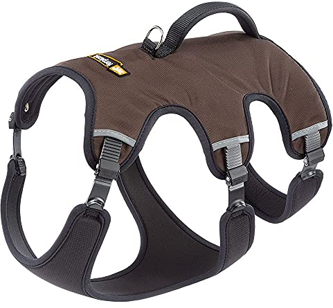 Ferplast Hundegeschirr Large ERGOTREKKING EXTRA Large, Ausbruchsicheres Hundegeschirr, Greyhound, Perfekte Passform, Verstellbares Geschirr für Hunde, Reflektierend, Gepolstert, 6 Verschlüsse