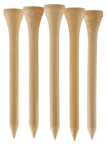 1000 Pcs Natural 70mm 2 3/4 Bamboo Golf Tees Eco Friendly & Sustainable Strong Bamboo