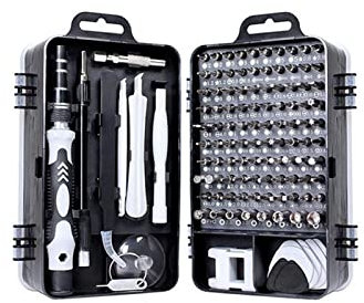 Juego de destornilladores portátiles Juego de destornilladores 115 en 1 Punta de destornillador de precisión Trinquete Mango de aislamiento magnético Multiherramienta Herramienta de reparación de telé