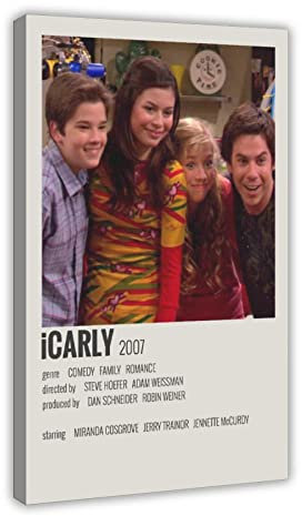 JDRC Serie Icarly Vintage Leinwand Poster Schlafzimmer Dekor Sport Landschaft Büro Zimmer Dekor Geschenkrahmen 60 x 90 cm