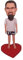 mydedor Individuelle Wackelkopf-Figur, personalisierte Schwimmmann-Puppe, Geschenke für Vater, Freund, Ehemann, Chef, Büro, Kollegen, Exquisite Details, handgefertigte Skulptur