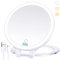 B Beauty Planet 20X/1X Double Sided Tabletop Mirror, Rechargeable Lighted Travel Mirror with 3 Color Lights