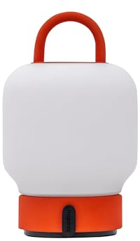 Kooduu - Loome Tragbare Tischlampe - Dimmbar und über USB aufladbar - Opalglas, Orange