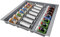 SO-BOX 3 Gewürzeinsatz Breite 49,1 cm, Tiefe 47,3 cm mit silbergrauer Kanvas-Struktur für 60er Schubladen von Nobilia ab August 2012 und weitere Küchen