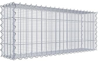 Splittgabione 100 cm x 40 cm x 20 cm (L x H x T), Maschenweite 5 cm x 10 cm, Spirale