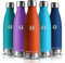 Grsta Gourde - Gourde Isotherme - 750ml - Bouteille Isotherme, Gourde Sport sans BPA, Gourde INOX Reutilisable, Bouteille d'eau pour école, Bureau, Gym