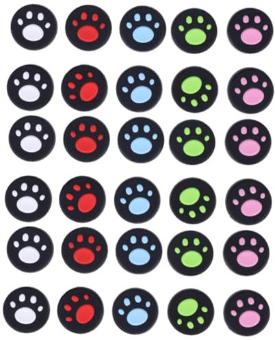Hemobllo 30stücke Katzenpfoten Silikon Joystick Schutzkappen Teiliges Für Besseren Grip Und Schutz Der Analogsticks Beim Gaming rutschfeste Oberfläche Für Verbessertes Spielgefühl