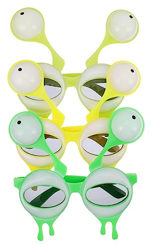 PRETYZOOM 3 Paare lustige Partybrille kinder ferngläser kinderferngläser lustige Alien-Brille Partybrillen Alien-Party-Brille Requisiten für Fotoautomaten Partybedarf Stk