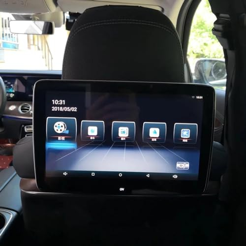 PLABNK 11.6-inch Android 12.0 4K HD Car Video TV Screen, Headrest Display 3+16G Memory Android System, W167 Rear Seat Entertainment System,Black