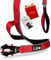 Lina Hundeleine [1,5m] für mittelgroße bis große Hunde reflektierend Rot K9 - Dog Leash 360 Grad Handschlaufe - Kurze Führleine gepolstert
