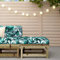 Homgoday Casa Mobilia Fußhocker für den Garten mit Kissen aus imprägniertem Kiefernholz, Schlafsofa, Sofabett, Außensofa für den Garten, Sofa, Garten, Wohnzimmer, Terrasse, Außenbereich, Möbel