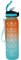 Lacers Petrolline Trinkflasche 1000ml mit Strohhalm & Zeitmarkierung – auslaufsichere Sporttrinkflasche Fitness, Yoga, Schule & Büro – Wasserflasche für Reisen, Wandern & Camping (Orange-Blau)