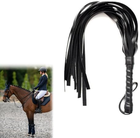 Frustino Equitazione Frusta per Domare in Pelle PU Frusta da Equitazione Antiscivolo Frustino Cavallo Frustino da Cavallo Frustino da Equitazione Frusta da Cavallo per Allenamento a Cavallo