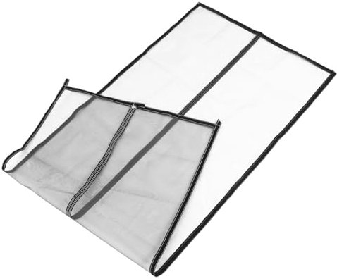 Milisten Flat Cats Window Protection Pet Screen Door Zipper Mesh for Dogs Small Animals