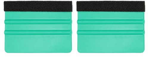 sourcing map 2pcs Vinyl Squeegee Felt Edge 4 Squeegee Felt Fabric Decal Vinyl Scraper Car Wallpaper Smoothing Tools Window Privacy Film Glass Tint Squeegee Installation, Green