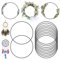 12 Stück 30cm Metallringe zum Basteln,Schwarz Traumfänger Ringe Metall,Metallring,aus Eisendraht,Stärke 3mm,Drahtring zum Basteln,für Wickeltechnik,DIY,Traumfänger Ring,Makramee Ring,Floristik,Hoop
