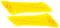 TERF® 100 Pcs Yellow Cable Ties 200mm (8'') X 2.5mm Premium Nylon Zip Ties Wraps Secure Self Locking Mechanism Small Plastic Tie for Home Office Garden Garage Workshop and DIY