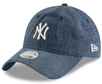 New Era MLB New York Yankees Cap Kappe Mütze Denim Frau Mädchen blau verstellbar unstrukturierte Krone - One-Size
