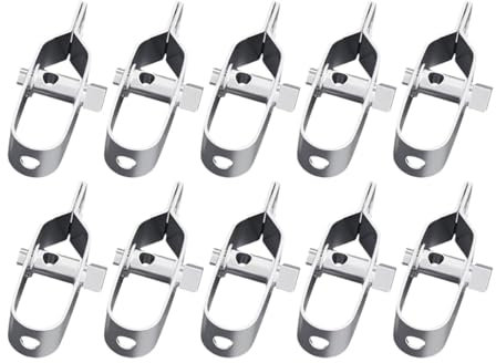 Folpus Kit de tendeurs de Fil de clôture électrique, 10 pièces, Accessoires Robustes et résistants pour Treillis de Ferme, 120mm