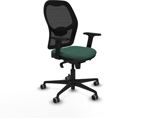 Piqueras y Crespo Chorquera Arbeitsstuhl mit ergonomischer Schreibtischhöhe, fester Rückenlehne, 2D-Armen, 1D-Lendenwirbelstütze, 8-Stunden-Nutzung und maximalem Gewicht von 120 kg