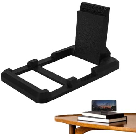 Générique Foldable Phone Stand, Portable Desk Holder, 1,57 x 0,43 x 2,56 pollici Compact Kickstand Mount, Versatile Smartphone Support for Use in Kitchen Office Study Or Dining Table Setup