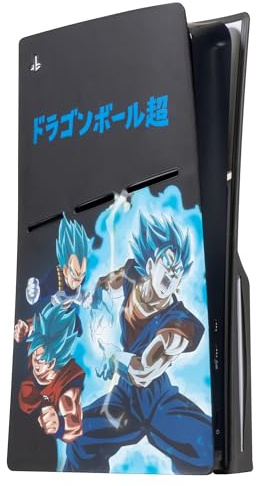 Blade - Custodia in silicone PS5 Slim (edizione disco). Design Dragon Ball Super. Doppia protezione antipolvere e antigraffio. Fori di ventilazione. Installazione semplice.