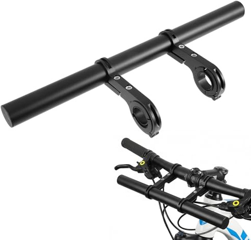 300mm Fahrradlenker Erweiterung Extra Lang Aluminium Fahrrad Lenkerverlängerung Doppel Extender Halterung Mit Schraubendreher Für Lenker Mit 20-31.5mm Für Taschenlampe Smartphones Gps-Geräte (300mm)