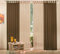 Gardinen Set, 2 x Schlaufenschal Voile, transparent, 245x140, Braun, 2 x Schlaufenschal Voile, transparent, 245x140, Sand, 6100061000