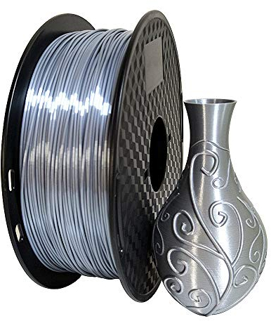 CC3D Seda Plata PLA Filamento 1,75mm 1kg 3d impresora Metal Plata material de impresión 3d Plateado Plata Filamento PLA