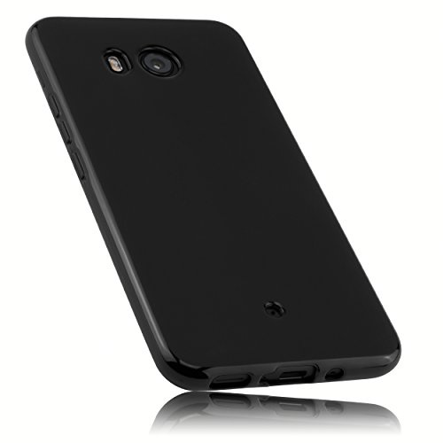 mumbi Hülle kompatibel mit HTC U11 Handy Case Handyhülle, schwarz